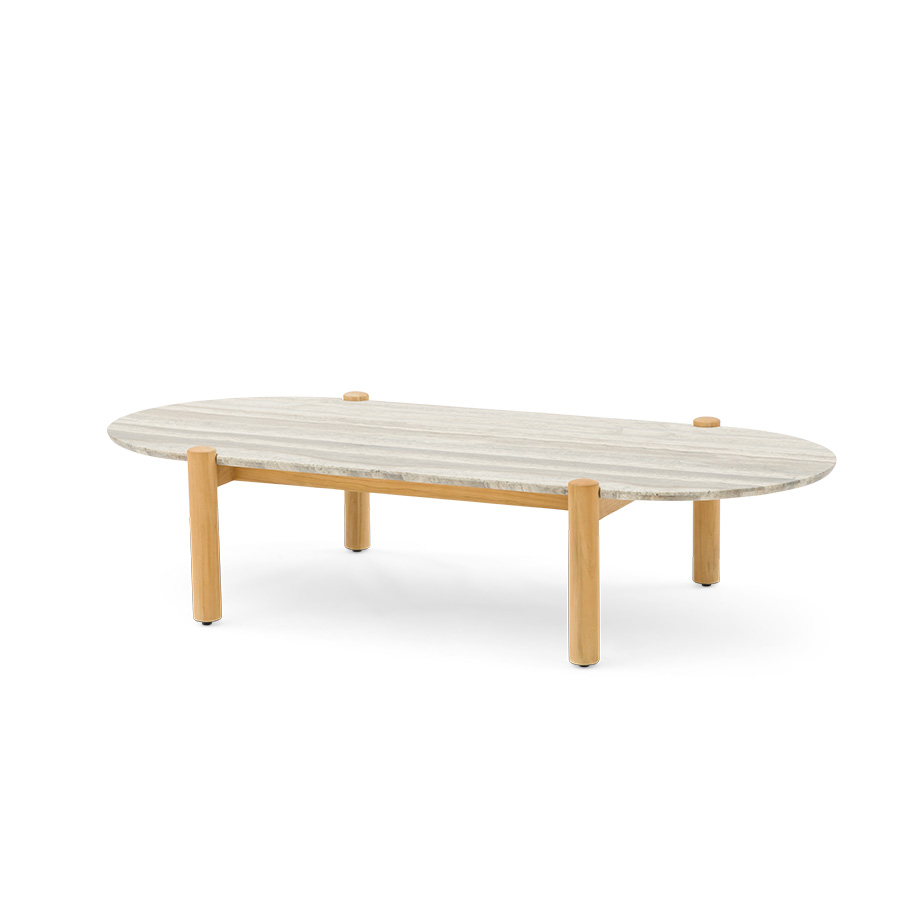 Mesa de centro Orbit ovalada 160 de Pebl Encuéntralo en la mayor tienda de muebles de exterior, terraza y jardín: De Tropen ¡y al mejor precio!