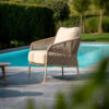 Sillón exterior Florence Latte de Taste 4 Seasons Outdoor. Encuéntralo en la mayor tienda de muebles de exterior, terraza y jardín: De Tropen ¡y al mejor precio!