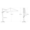 Parasol flotante Nexus T2 Premium- Platinum - De Tropen