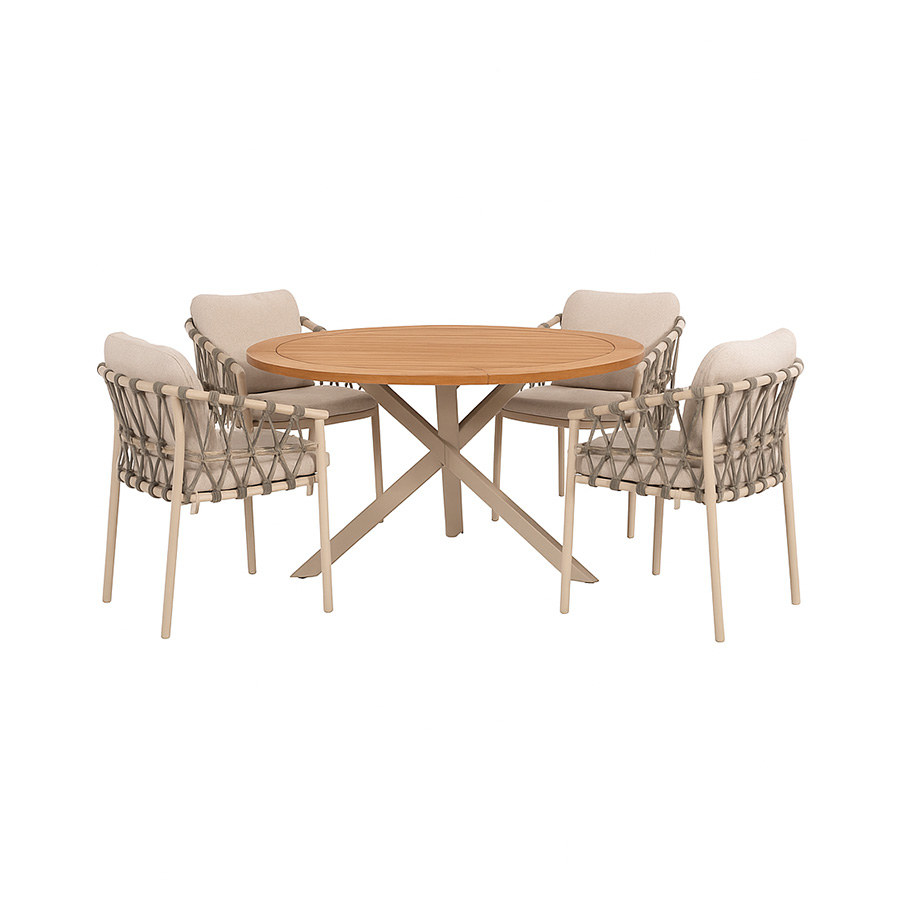 Comedor exterior Prado 130 Piacenza para terraza o jardín de Taste 4 Seasons Outdoor. Encuéntralo en la mayor tienda de muebles de exterior, terraza y jardín: De Tropen ¡y al mejor precio!