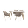 Manolo 180 Puglia garden dining set for your patio or garden by Taste 4 Seasons Outdoor. Find it at the largest outdoor furniture store: De Tropen – and at the best price!