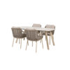 Manolo 180 Puglia garden dining set for your patio or garden by Taste 4 Seasons Outdoor. Find it at the largest outdoor furniture store: De Tropen – and at the best price!