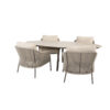 Salute Florence garden dining set by Taste 4 Seasons Outdoor. Find it at the largest store for outdoor furniture, terraces and gardens: De Tropen! And at the best price!