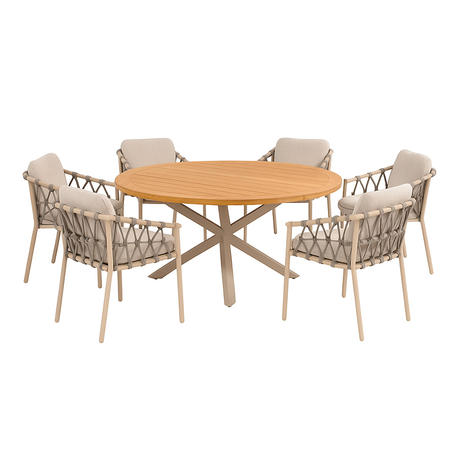 Comedor exterior Prado 160 Piacenza para terraza o jardín de Taste 4 Seasons Outdoor. Encuéntralo en la mayor tienda de muebles de exterior, terraza y jardín: De Tropen ¡y al mejor precio!