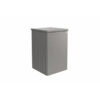 Contenedor Cubo Basura Alex de Biohort. Foto de producto en gris cuarzo sobre fondo blanco. Encuéntralo en De Tropen, la mayor tienda de muebles de jardín de Málaga.