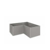 Huerto urbano elevado L gris cuarzo 2x1 de Biohort. Foto de producto sobre fondo blanco. Encuéntralo en la mayor tienda de muebles de jardín de Málaga, De Tropen.