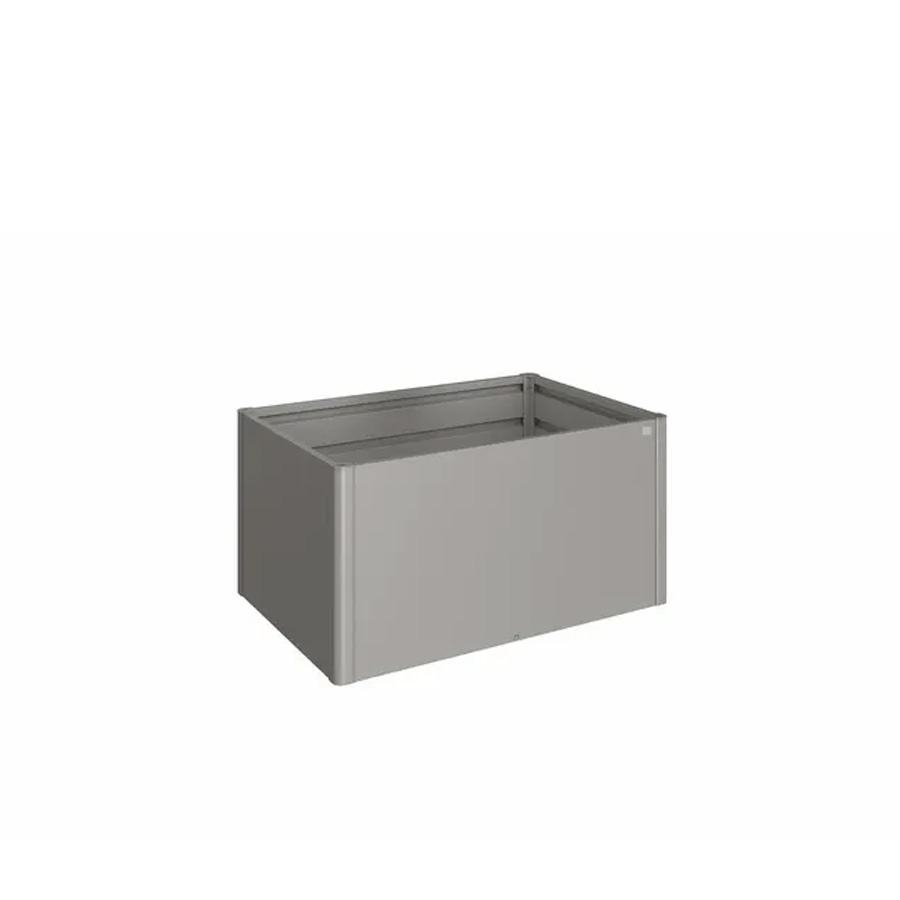 Huerto urbano elevado M gris cuarzo 1,5x1 de Biohort. Foto de producto sobre fondo blanco. Encuéntralo en la mayor tienda de muebles de jardín de Málaga, De Tropen.