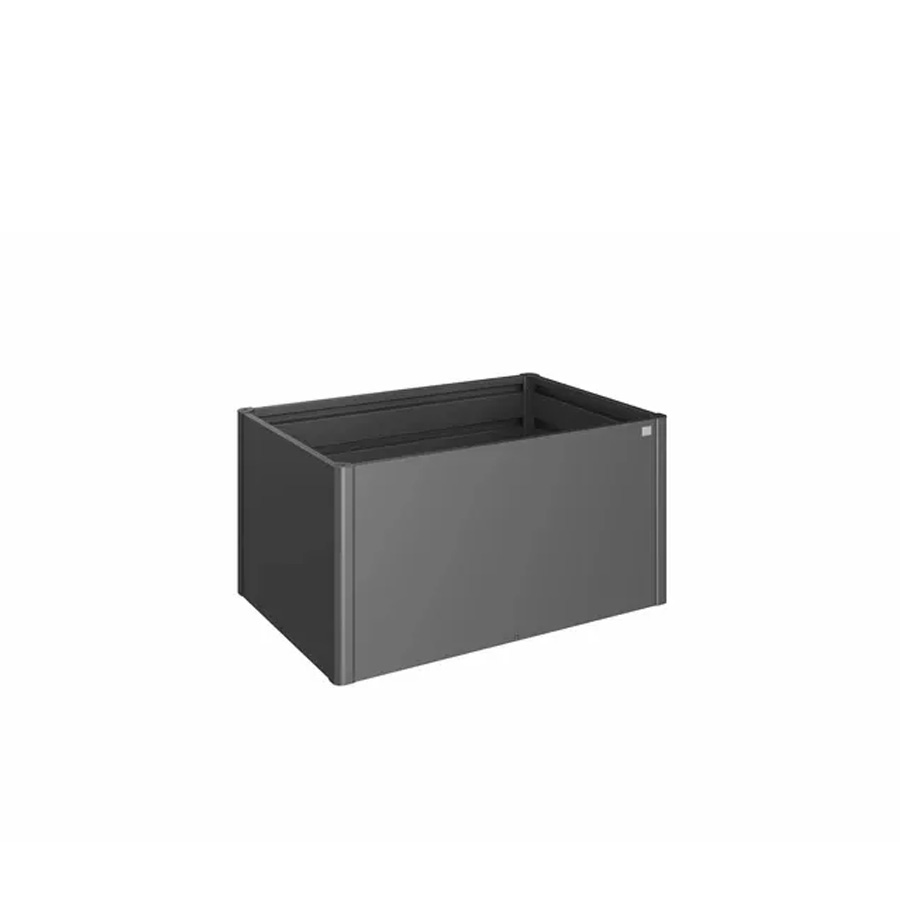 Huerto urbano elevado M gris oscuro 1,5x1 de Biohort. Foto de producto sobre fondo blanco. Encuéntralo en la mayor tienda de muebles de jardín de Málaga, De Tropen.