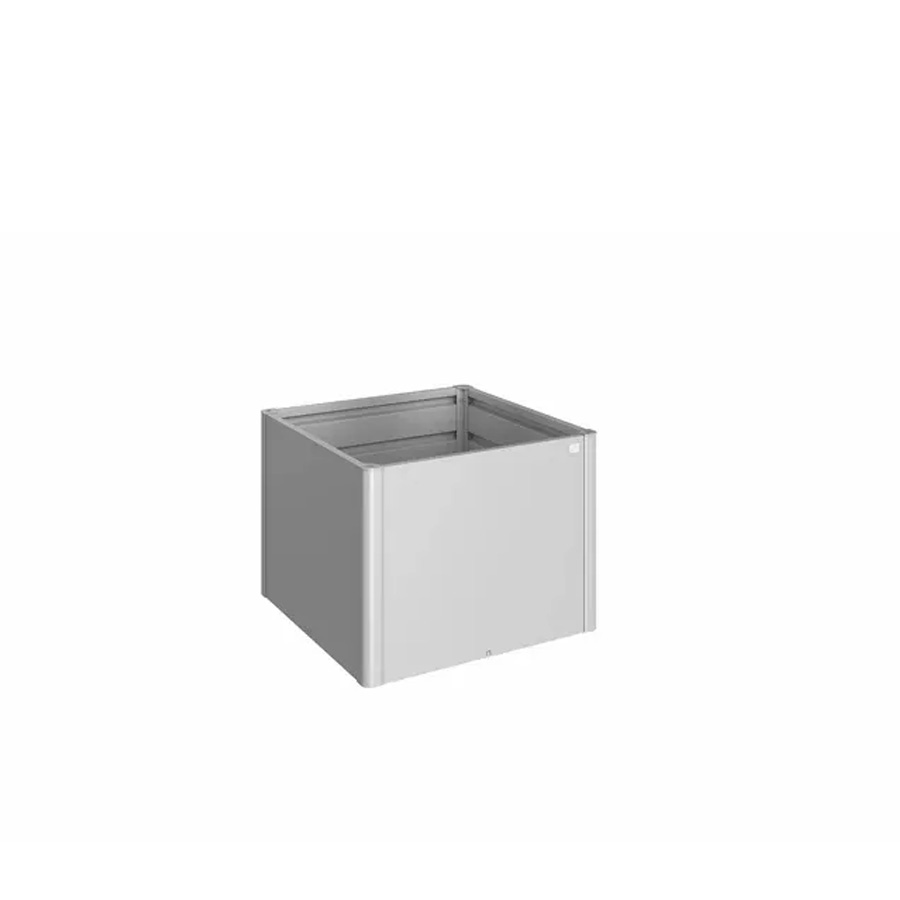 Huerto urbano elevado M plata 1x1 de Biohort. Foto de producto sobre fondo blanco. Encuéntralo en la mayor tienda de muebles de jardín de Málaga, De Tropen.