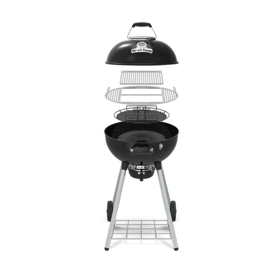 Barbacoa carbón Crown 57 de Broil King, foto de producto sobre fondo blanco. Amplía tus horizontes con De Tropen®, ven a descubrir las posibilidades de esta potente barbacoa. En la mayor tienda de muebles de jardín de la Costa del Sol, Málaga y Granada.