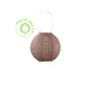 Farolillo Solar Ø20 Sashiko Mocha Mouse by Lumiz. Buy it at De Tropen, your expert in garden and terrace furniture from the Costa del Sol, the largest outdoor furniture store in Málaga. Front photo on a white background with the free shipping logo on the left.