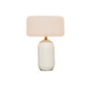 Phoebe 40 solar table lamp in white by NewGarden, product photo on a white background. Expand your horizons with De Tropen®, come and discover the possibilities of lighting for your terrace or balcony. In the largest garden furniture store on the Costa del Sol, Málaga and Granada.