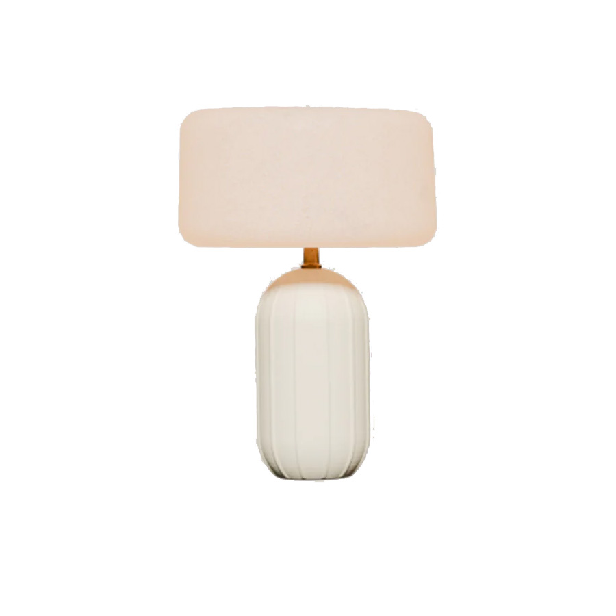 Phoebe 40 solar table lamp in white by NewGarden, product photo on a white background. Expand your horizons with De Tropen®, come and discover the possibilities of lighting for your terrace or balcony. In the largest garden furniture store on the Costa del Sol, Málaga and Granada.