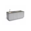 Cocina exterior Primora Hormigón Gris de Secenario Outdoor. Elegante, profesional y minimalista. Cómpralo online en De Tropen la mayor tienda de muebles de jardín de Málaga.