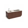 Primora Ostuni Corten outdoor kitchen by Secenario Outdoor. Elegant, professional, and minimalist. Buy it online at De Tropen, the largest garden furniture store in Malaga.