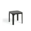 Mesa NET 40 Antracita de Nardi. Con el característico patrón calado de rombos de la serie NET. Cómpralo online en De Tropen la mayor tienda de muebles de jardín de Málaga.