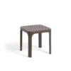 Mesa NET 40 Tabaco de Nardi. Con el característico patrón calado de rombos de la serie NET. Cómpralo online en De Tropen la mayor tienda de muebles de jardín de Málaga.