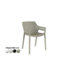 Silla reposabrazos Spritz de Vondom. Con el característico patrón de lamas de la serie Spritz. Cómpralo online en De Tropen la mayor tienda de muebles de jardín de Málaga.