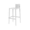 Spritz White Garden Stool by Vondom. Featuring the signature slatted pattern of the Spritz series. Buy it online at De Tropen, the largest garden furniture store in Malaga.