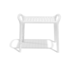 Mesa Ibiza blanca de Vondom. Ligera y muy estable. Foto de producto sobre fondo blanco. Cómpralo online en De Tropen la mayor tienda de muebles de exterior de Málaga.