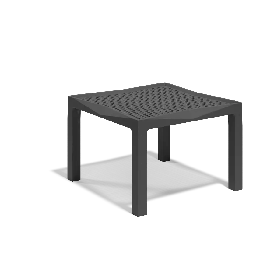 Mesa Voxel negro de Vondom. Ligera y muy estable. Foto de producto sobre fondo blanco. Cómpralo online en De Tropen la mayor tienda de muebles de exterior de Málaga.