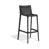Ibiza black stool by Vondom. Lightweight and very stable. Product photo on a white background. Buy it online at De Tropen, the largest outdoor furniture store in Malaga.