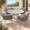 Conjunto Comedor 120 cm Vetto Nero - Kamsun