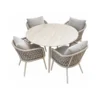 Conjunto Comedor 120 cm Vetto Nero - Kamsun - De Tropen